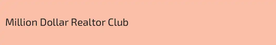 Million Dollar Realtor Club